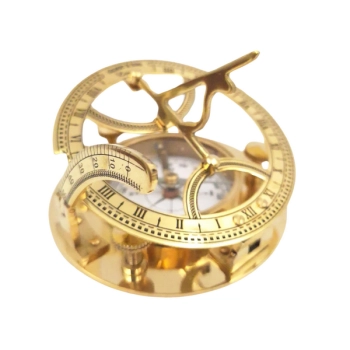Ekskluzywny Kompas Mosiężny w pudełku drewnianym – CSDR